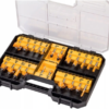 DEWALT ZESTAW FREZÓW 22cz.