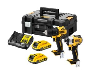 DEWALT ZESTAW COMBO 18V WKRĘTARKA DCD708 + ZAKRĘTARKA DCD809 2x2