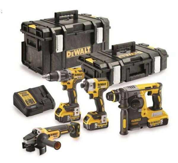 DEWALT.ZESTAW COMBO 18V (DCG405+DCH273+DCD796+DCF887) 3x5