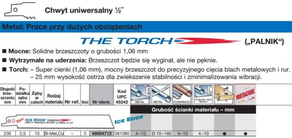 5mm TORCH ICE EDGE 5szt. METAL