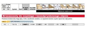 MILWAUKEE BRZESZCZOT DO WYRZYNARKI T301DL 105mm KOMPLET -  5szt. DO DREWNA CZYSTE CIĘCIE