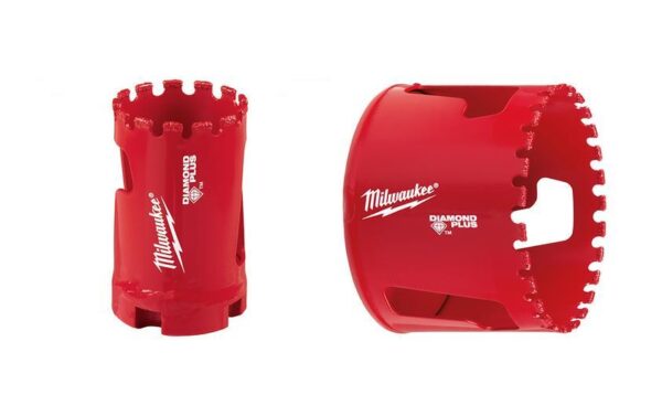 MILWAUKEE KORONA Z NASYPEM DIAMENTOWYM LUTOWANYM  44mm  GRES/KAMIEŃ