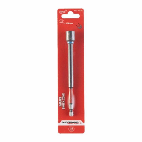MILWAUKEE KOŃCÓWKA Z NASADKĄ MAGNETYCZNA HEX 10mm (150mm)