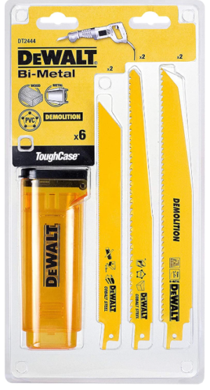 DEWALT BRZE.SZABL. MIX  6szt. EXTREME + KASETA