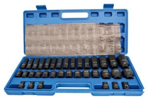 ADLER NASADKI UDAROWE K-D 35szt.1/2" KRÓTKIE/DŁUGIE AD-35KD/PLASTIKOWA WAL.