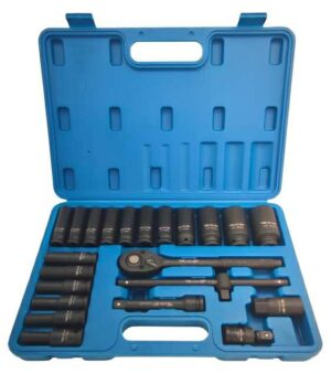 ADLER ZESTAW 1/2" GRZECHOTKA+NASADKI 23el. UDAROWE