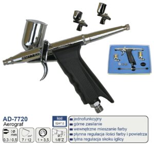 ADLER AEROGRAF PISTOLETOWY 0,5+0,3  AD-7720