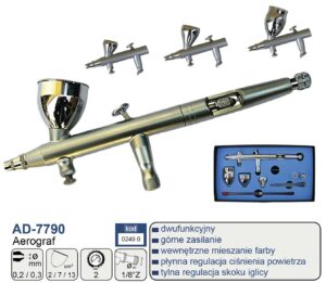 ADLER AEROGRAF 0,2mm+0,3mm AD-7790