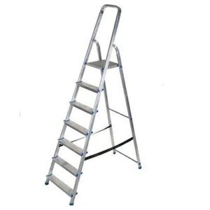 AWTOOLS DRABINA ALUMINIOWA 150kg 7 STOPNI WOLNOSTOJĄCA