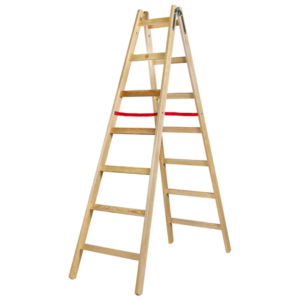 AWTOOLS DRABINA DREWNIANA  2x 7 STOPNI 150KG