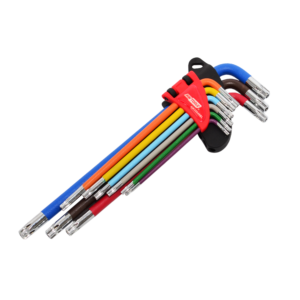 AWTOOLS KLUCZE IMBUSOWE TORX/ T10-T50/ 9szt. KOLOR BARDZO DŁUGIE