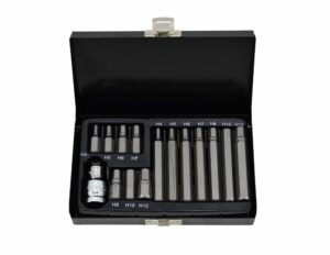 AWTOOLS KOŃCÓWKI IMBUSOWE HEX 15cz.BLACK LINE