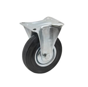 AWTOOLS KOŁO STAŁE Z CZARNĄ GUMĄ  100mm