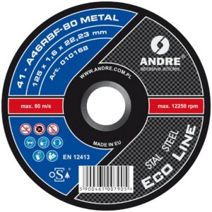 ANDRE TARCZA DO METALU 125 x 1,6mm METAL ECO LINE